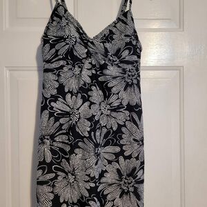 Croft & Barrow Black and White Floral Dress
